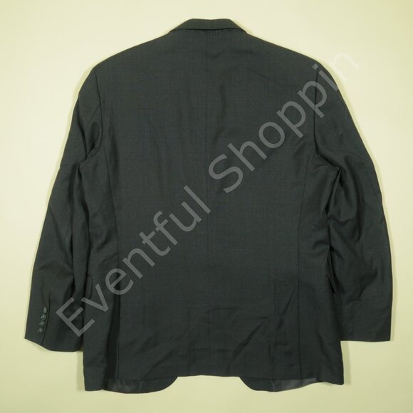 Peter Millar Suit Jacket Mens 44R Gray Wool Blazer Sport Coat Glenplaid 2B 2V - Picture 3 of 7